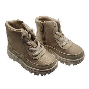 Girls Carter's tan glittery boots‎